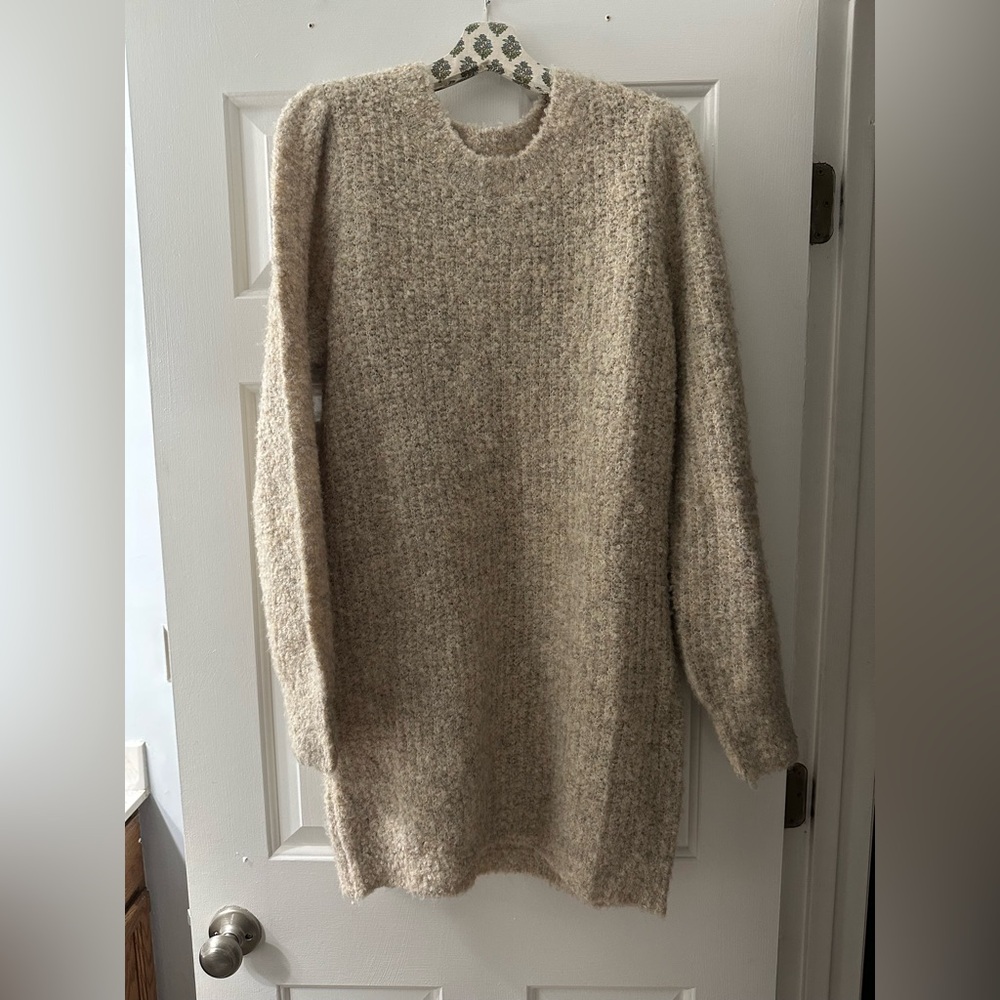 Blu Pepper Soft Tan Sweater Dress